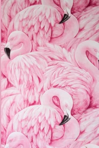 Journal: pink flamingo-patterned planner