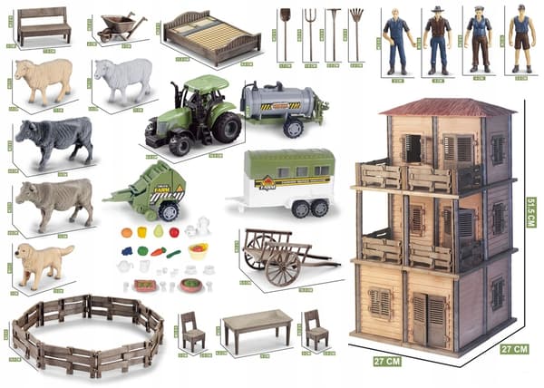 311-piece farm set