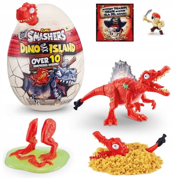 ZURU Smashers Dino Island Dinosaur Egg Set, 10 pieces
