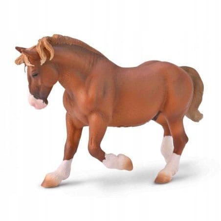 CHESTNUT-COLOURED BRETON STALLION [FIGURINE]