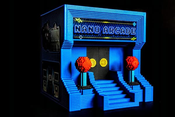 NANO BYTES ARCADE GAME FOLDABLE ARCADE CENTRE WITH FIGURINES – SET FOR CHILDREN