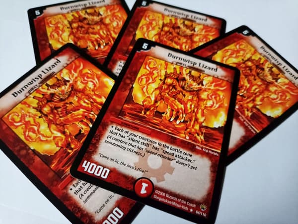 *DM-10 DUEL MASTERS - BURNWISP LIZARD - !!!