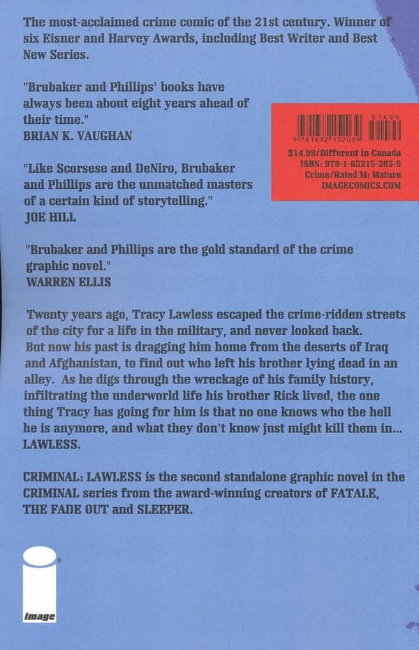 Criminal Volume 2: Lawless, edited by Brubaker