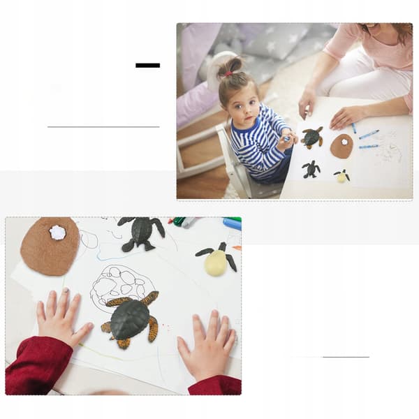 EDUCATIONAL SET OF SEA TURTLE MODELS FOR DECORATION