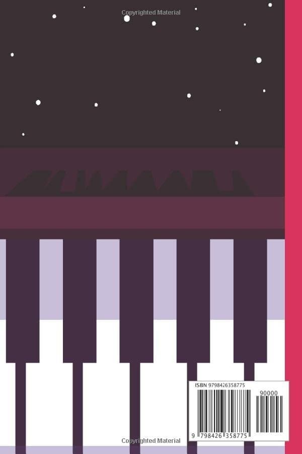 Piano Notebook: Piano Notebook – Wide-ruled, lined paper notebook for school,