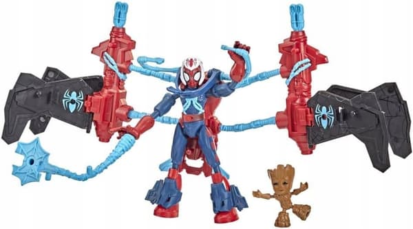 BEN AND FLEX MISSION SPIDER-MAN FIGURE + GROOT