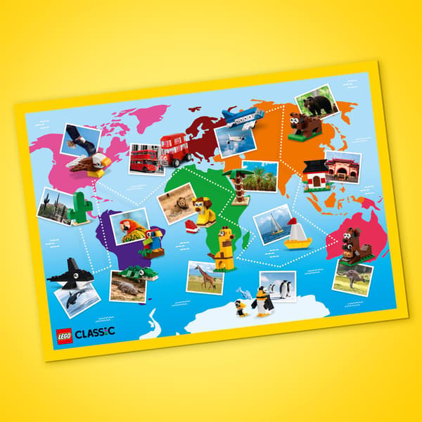 LEGO CLASSIC Animals, Plants, Objects and a Map – Around the World – 11015