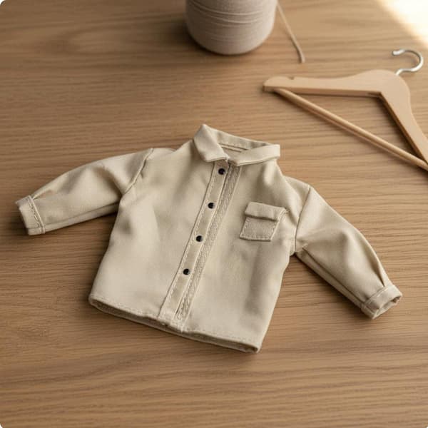 Lalka Long-sleeved shirt, khaki, sizes 1–12