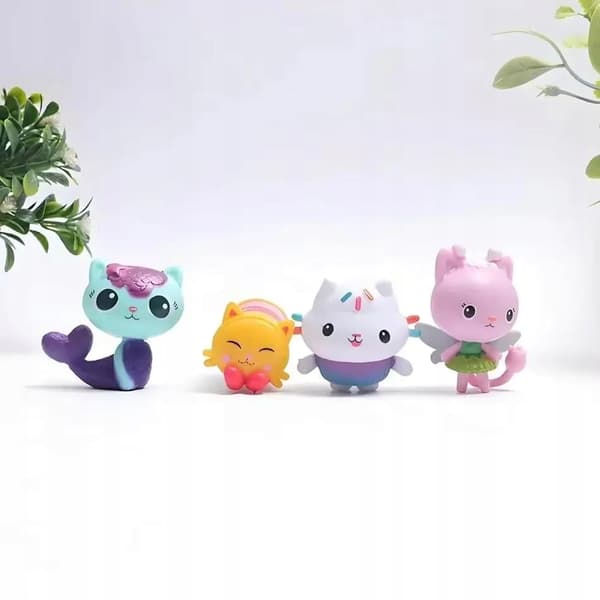 13 cat figurines