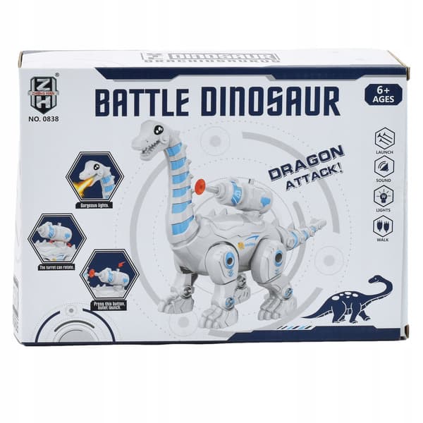 LARGE INTERACTIVE DINOSAUR TOYS: ROBOTIC DINOSAURS THAT SHOOT, WALK AND ROAR WITH LED LIGHTS
