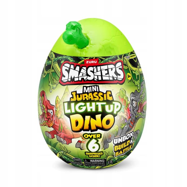 SMASHERS – MINI JURASSIC LIGHT-UP DINO EGG [FIGURINE]