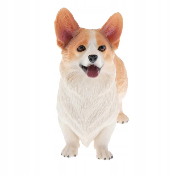Simulation Animals Model Children’s Educational Toy Decoration, Welsh Corgi A