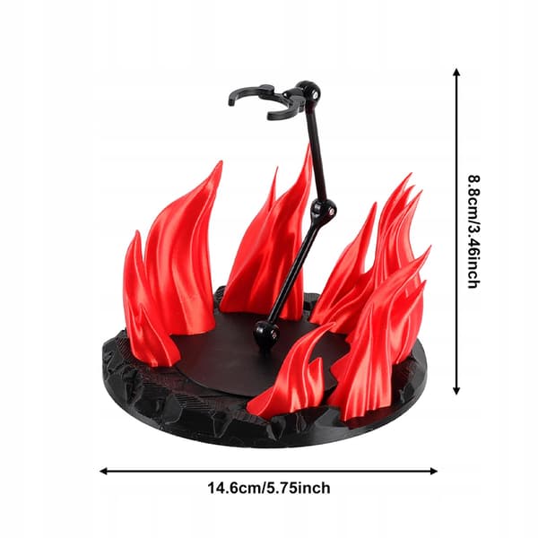 Action figure display stand Support stand model Display holder base Red doll display stand
