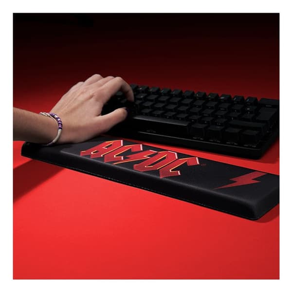 Subsonic AC/DC Wrist Rest – Memory Foam, Ergonomic Design – Licensed AC/DC