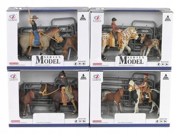 Stable, 2 horses, a rider and assorted accessories
