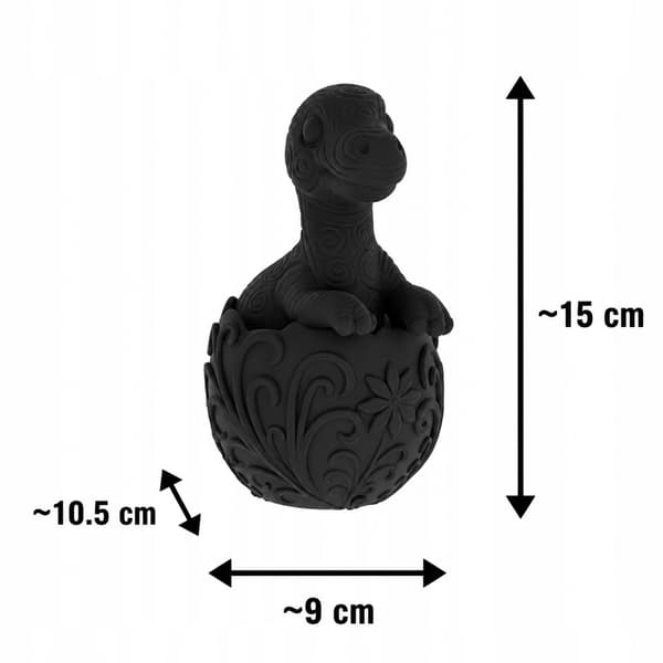SMALL DINOSAUR FIGURINE IN A DECORATIVE EGG – DECORATION IN MANY COLOURS