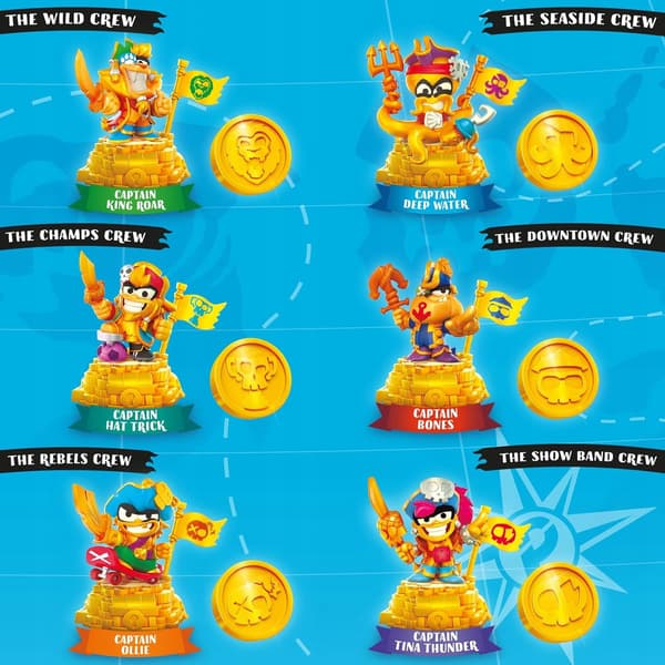 Piratix Gold Pack: The Rebels Crew + Captain Ollie – 6 Figures