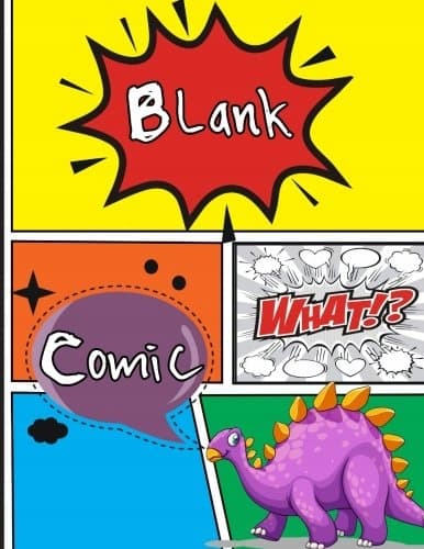 Blank comic: Blank comic book with 6 panels. For drawing your own comics, ideas and