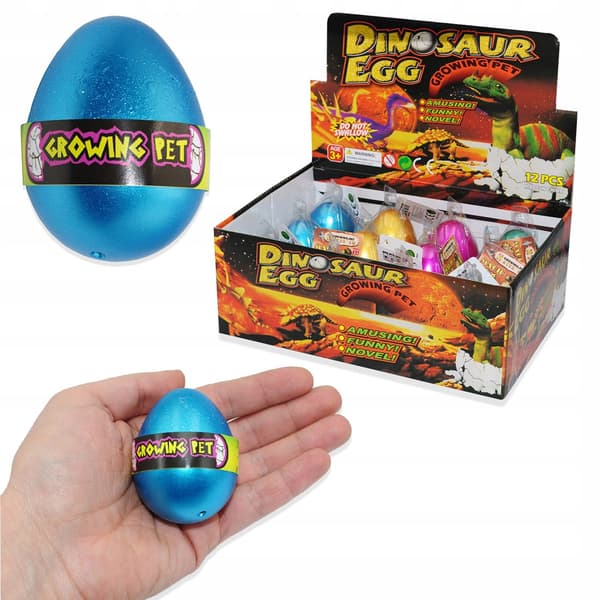 6x MAGICAL LARGE EGG – HATCHING DINOSAUR SURPRISE THAT GROWS IN WATER