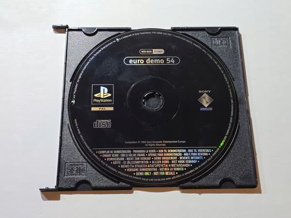 EURO DEMO 54 PS1 DISC ONLY