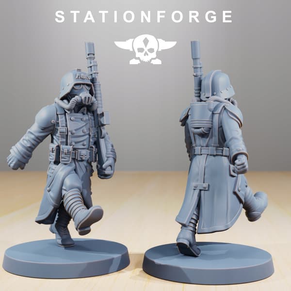 Grimguard Marching Poses – Station Forge – 3D printing