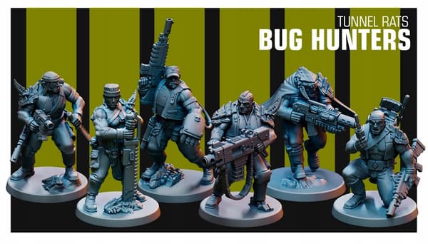 BUG HUNTERS TUNNEL RATS x6 Red Pilgrim Miniatures
