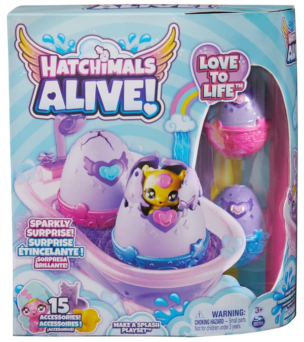 Hatchimals: animals in the bath that change colour