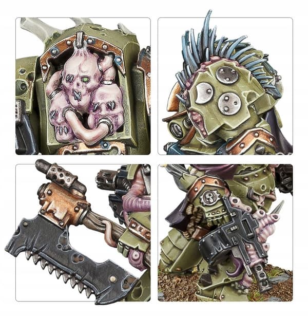 Warhammer 40.000: Blightlord Terminators från Death Guard