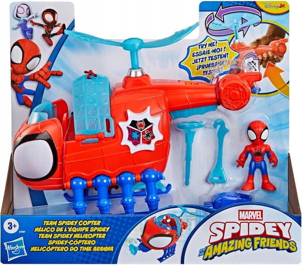SPIDEY SPIDER-TEAM HELICOPTER FIGURINE 7.6 CM MARVEL
