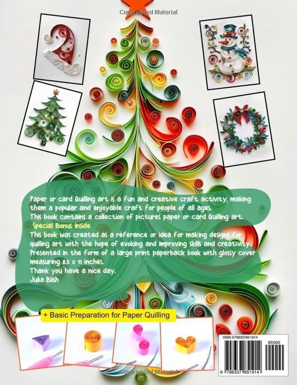 Blish, Julia: Christmas Paper Quilling Art Design Collection: Basic Kit