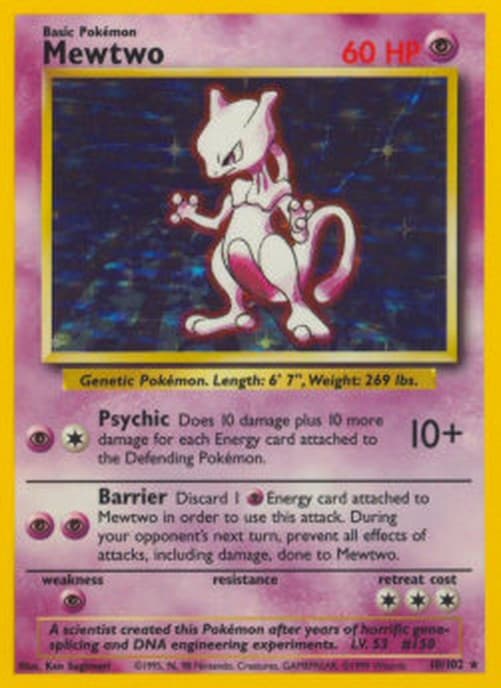 Pokemon TCG Mewtwo