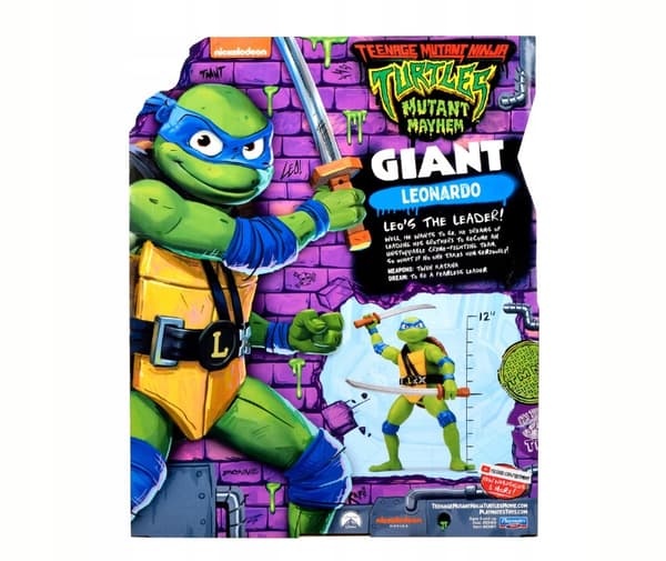 NINJA TURTLE FIGURES: GIANT LEONARDO 30cm