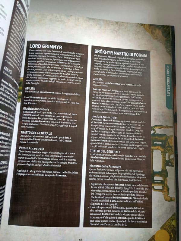 Codex Leagues of Votann – 9th edition, Italian version