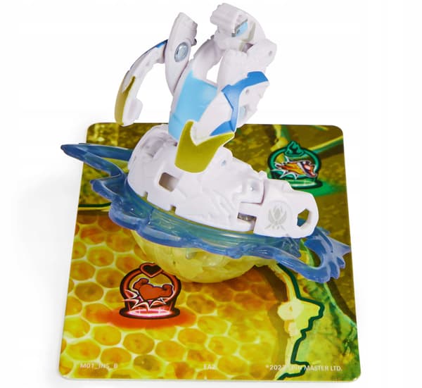 BAKUGAN MANTID TITANIUM DRAGONOID TROX SET: 3 FIGURINES + CARDS AND A RING
