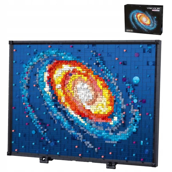 MILKY PIXEL ART – 2,438-PIECE BUILDING BLOCK SET