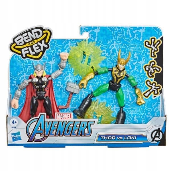 HASBRO MARVEL AVENGERS THOR VS LOKI FIGURES