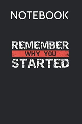 Notebook: A Funny, Motivational Essay on Why You Started – An Inspiring Piece
