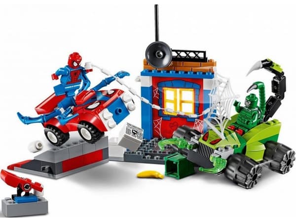 Lego Juniors @@@ SPIDER-MAN + WEB @@@ minifigure from set 10754