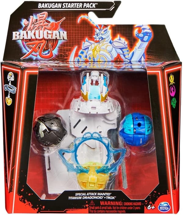 BAKUGAN 2 STARTER SETS 6 CREATURE FIGURES SPECIAL ATTACK TROX VENTRI