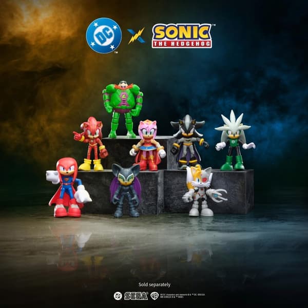 SONIC THE HEDGEHOG X DC SILVER X GREEN LANTERN FIGURINE