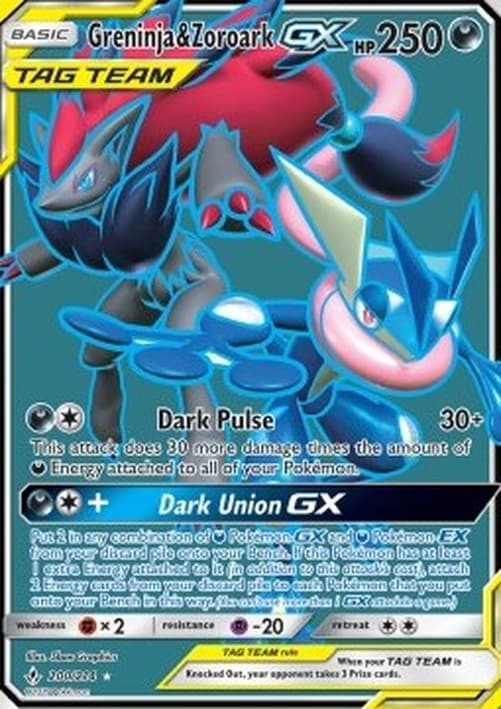 Pokemon Greninja & Zoroark GX