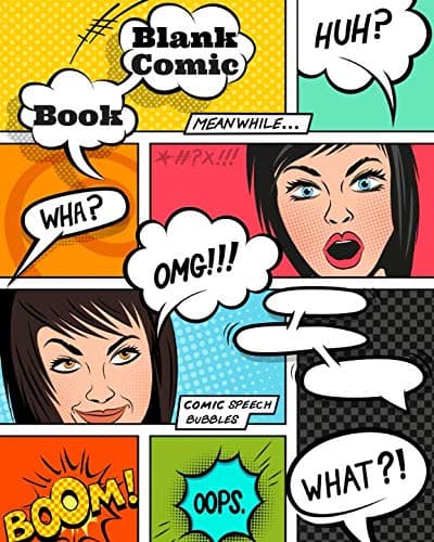 Blank Comic Book: Blank Comic Notebook – Ideal for Drawing, Creativity, Sketching