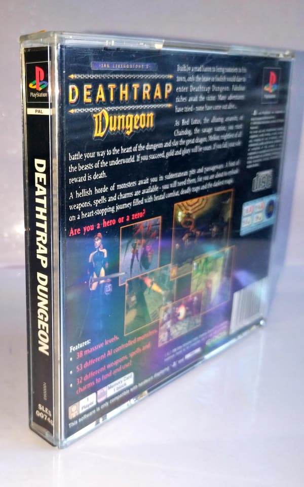 DEATHTRAP DUNGEON 3XA Sony PlayStation (PSX) READ THE DESCRIPTION !!