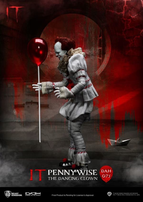 Pennywise from Stephen King’s *It* – Dynamic 8ction Heroes 1/9 Scale Figure, 21 cm