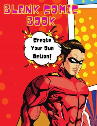 Blank Comic Book Ready Set Action Book: Blank Comic Books, Create, Draw, W