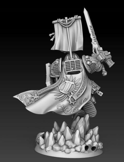 Silver Wardens Supreme Warptraveller – a proxy model for D&D and GURPS