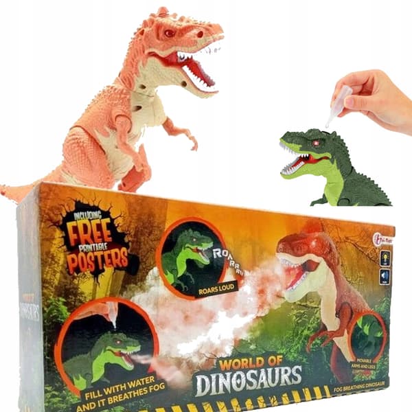 32cm DINOSAUR walks, blows steam and makes sounds b