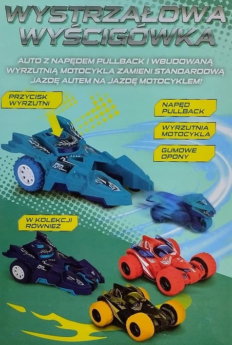 STUNT CAR – FRICTION-POWERED – AGES 3+