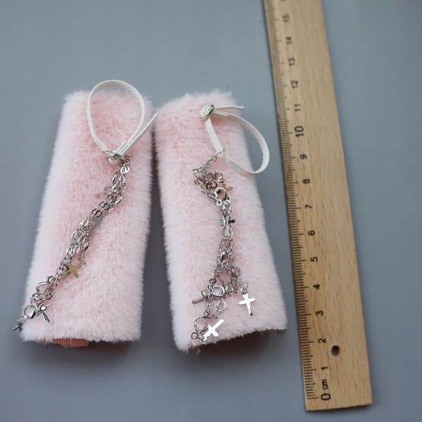 1/6-scale boot cuffs, short leg warmers, Boot Topper socks, pink ankle socks