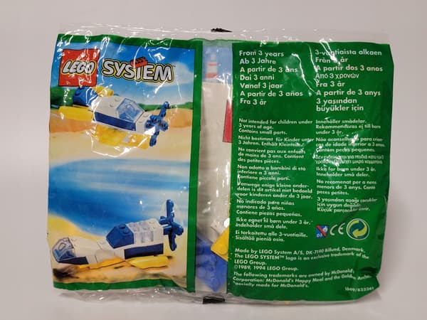 1649 Lego System McDonald’s Collaboration Basic polybag MISB 1994